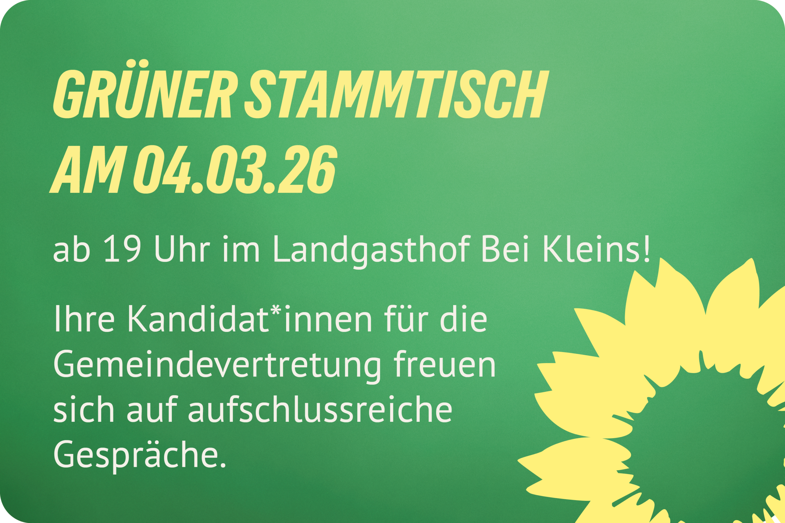 Einladung zum Stammtisch